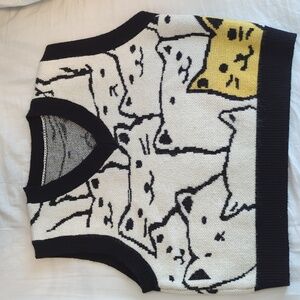 Cider Cat Sweater Vest